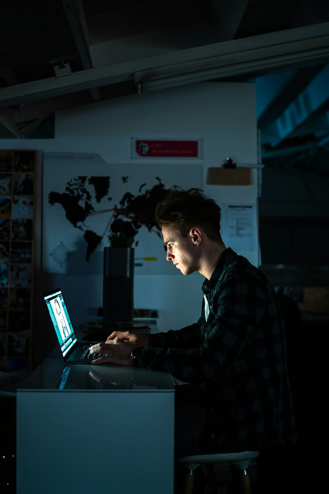 young programmer working